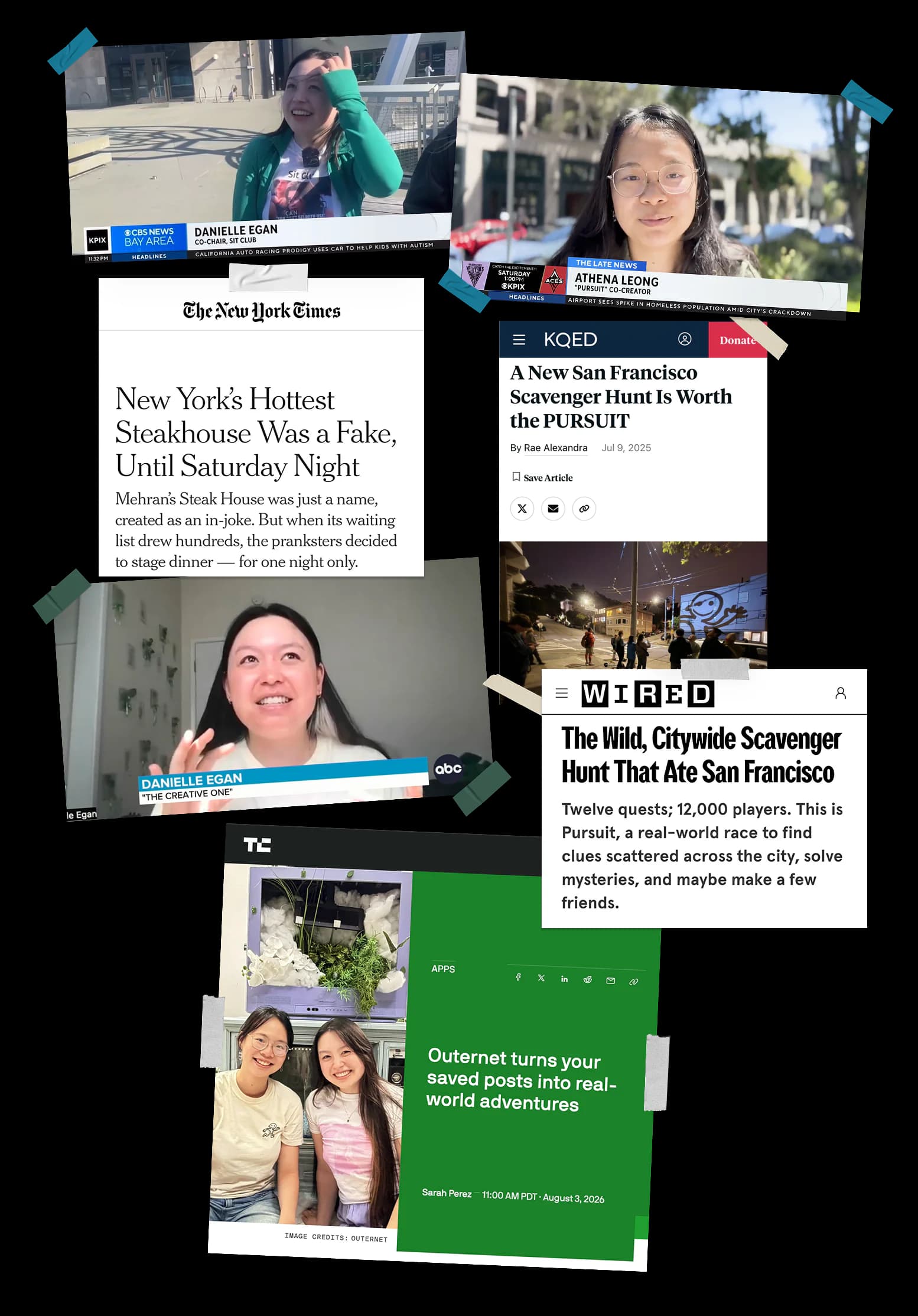 Press coverage collage